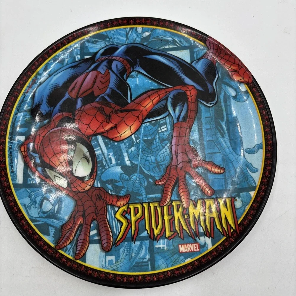 The Amazing Spider-man Marvel Melamine Plastic 1 Plate & 1 Bowl Zak